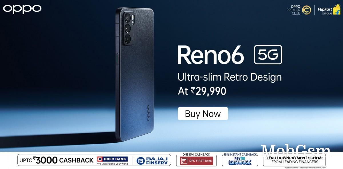 Oppo Reno6 5G goes on sale in India as the country