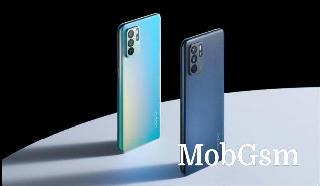 Oppo Reno6 Z in blue and black