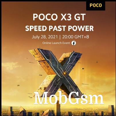 The Poco X3 GT unveiling will be live streamed on YouTube on July 28