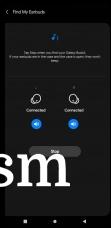 Screenshots from the Galaxy Wearable app showing Galaxy Buds2 details