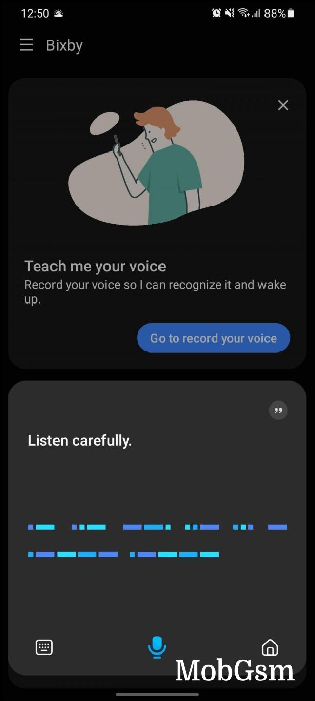 Ask Bixby to tell you when