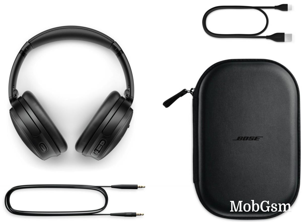 The Bose QC45 retail package will include a USB A-to-C charging cable, audio cable and carrying case