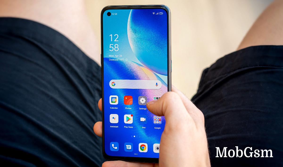 Oppo Reno5 5G running Color OS 11