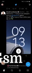 Screenshot (probably) showing the Pixel 6 Pro lockscreen