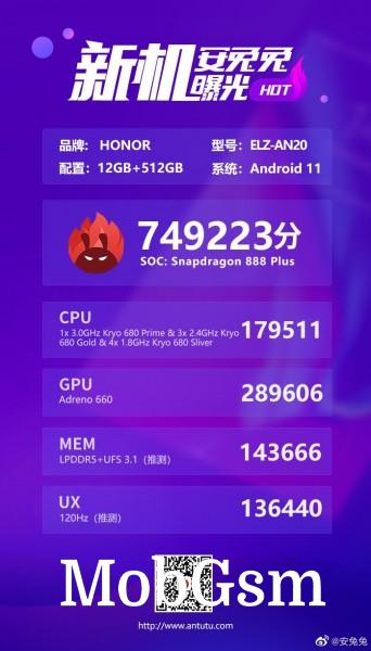 Honor Magic3 appears on AnTuTu with key specs