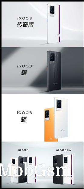 iQOO 8 Pro and iQOO 8 designs