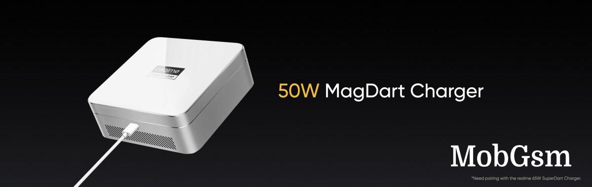 The MagDart 50W charger is almost as fast as wired 50W chargers