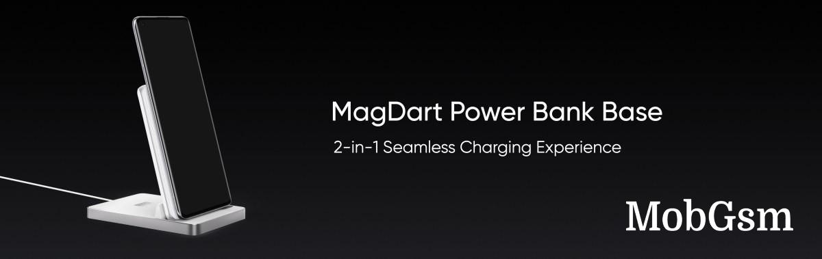 MagDart Power bank that also doubles as a wireless charging stand