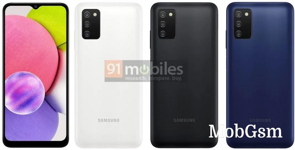 Samsung Galaxy A03s appears in new renders revealing more color options