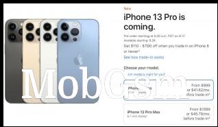 The iPhone 13 series will be available for pre-order later this week