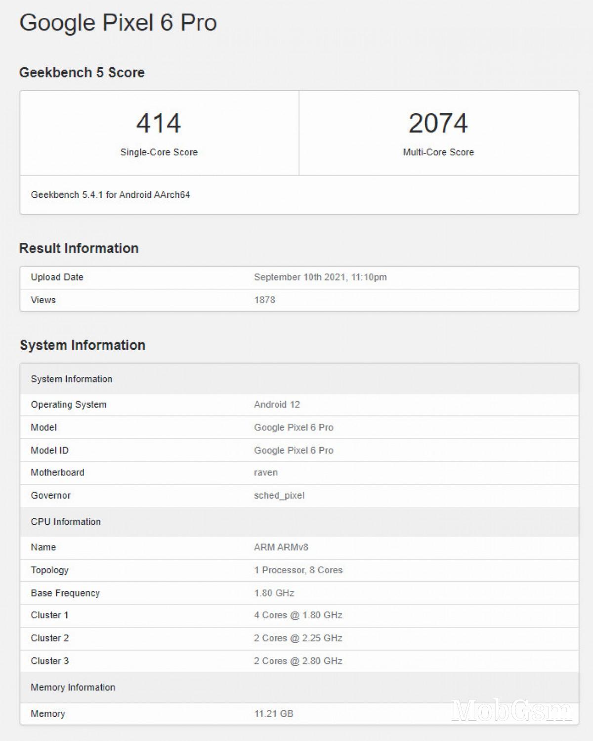 Google Pixel 6 Pro pops up on Geekbench, reveals its Tensor SoC