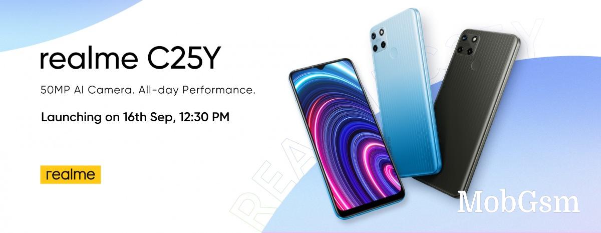 Realme C25Y is coming on September 16 with a 50MP camera