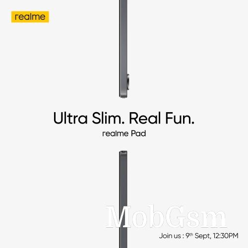 Realme Pad with thin and light design is coming on September 9