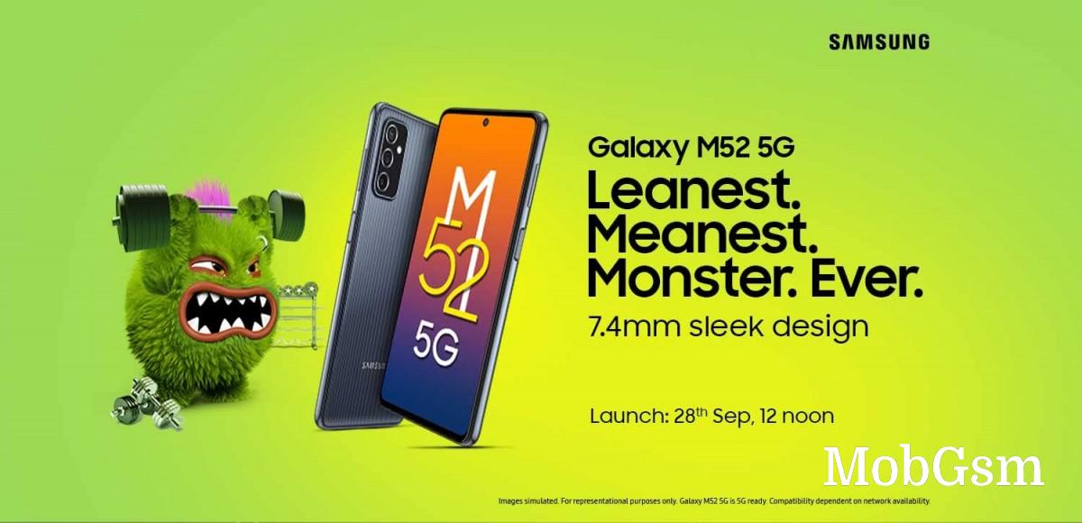 Samsung Galaxy M52 5G launching on September 28 in India