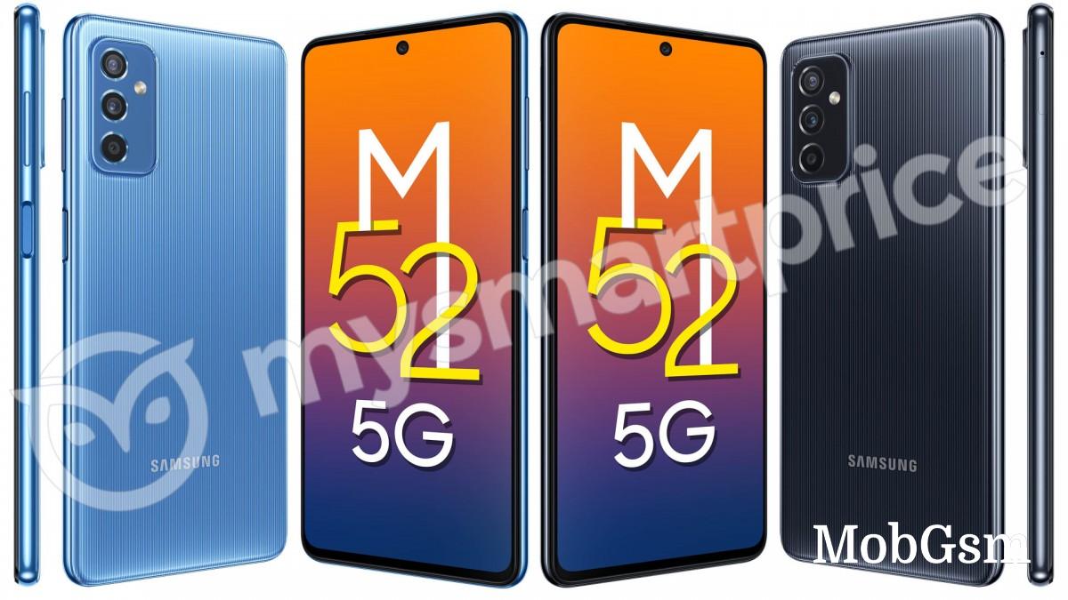 Samsung Galaxy M52 5G to have 120Hz display and patterned back design, renders show