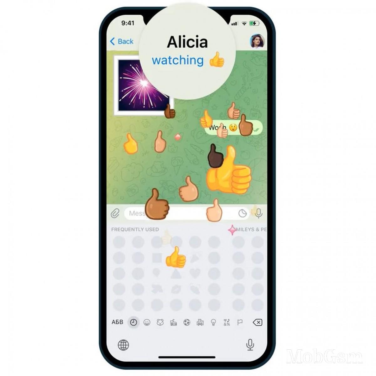 Telegram update adds chat themes, interactive emoji, and read receipts in groups