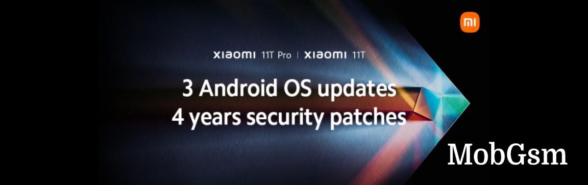 [EMBARGOED!!!] Xiaomi 11T and 11T Pro will get three Android upgrades and four years of security patches