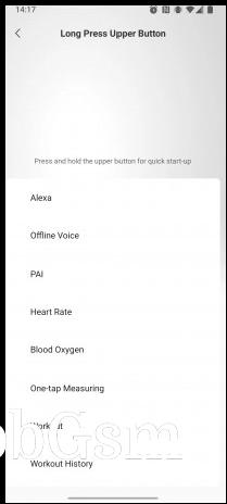 You can configure the action for long pressing each button plus short pressing the lower button