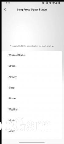 You can configure the action for long pressing each button plus short pressing the lower button