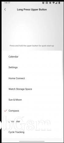You can configure the action for long pressing each button plus short pressing the lower button