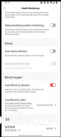 Configuring the health tracking features