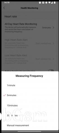 Configuring the health tracking features