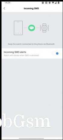 Configuring which notifications show up on the watch