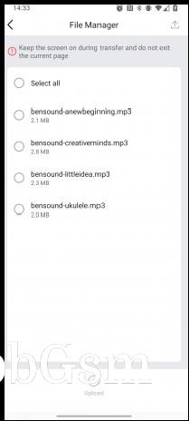 Transferring audio files over to the watch happens over Wi-Fi