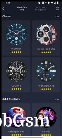 Many watch faces to choose from