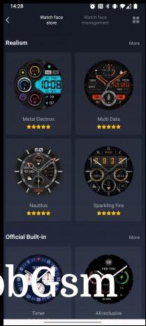 Many watch faces to choose from