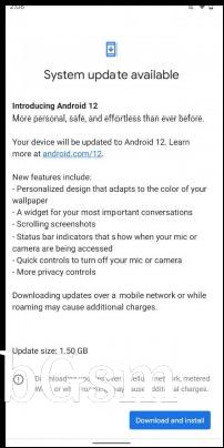 OTA update on Google Pixel 3a XL running Android 11