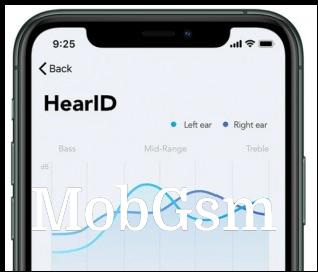 HearID tunes the sound profile to your hearing