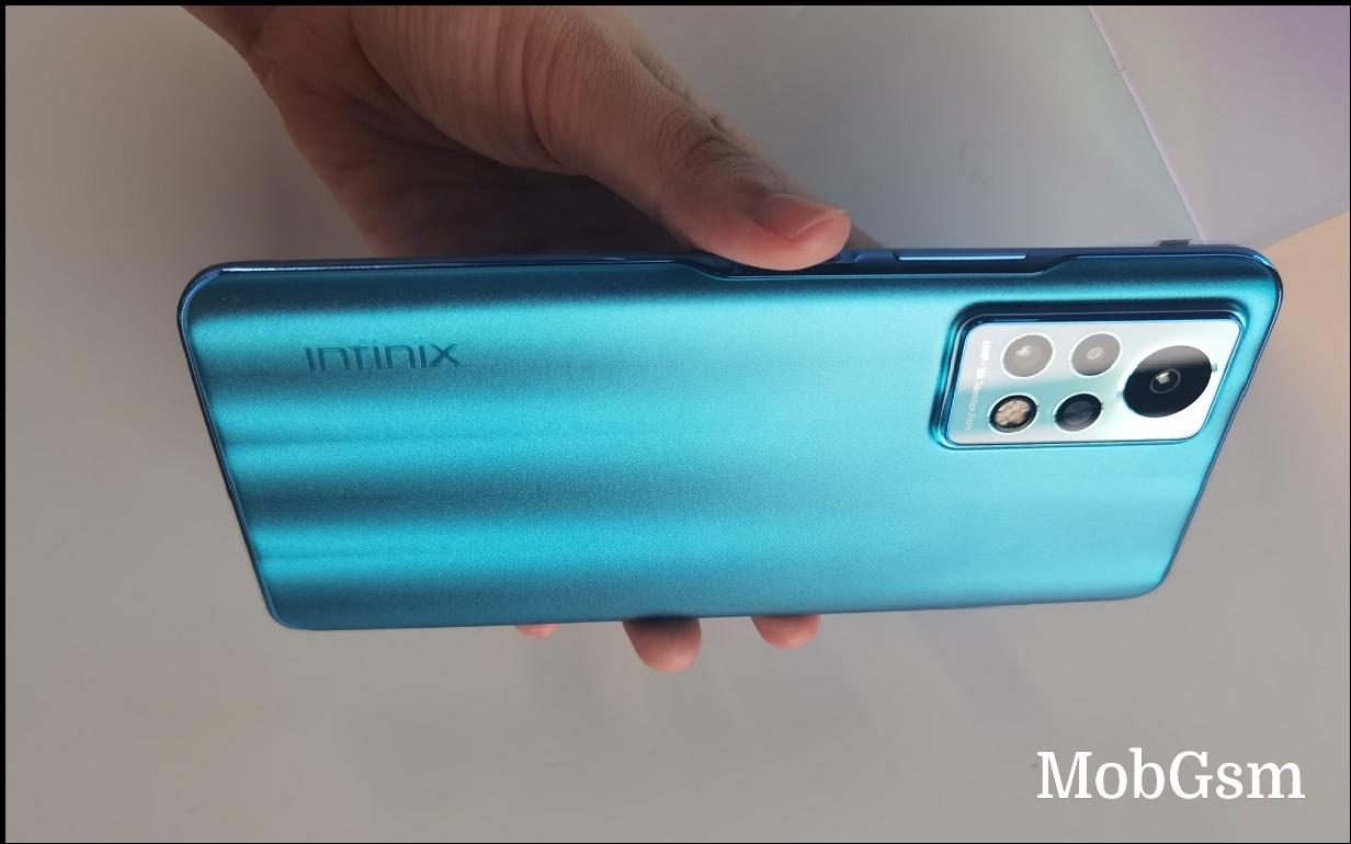 Possible new Infinix Note model photographed in the wild with a retouched UI