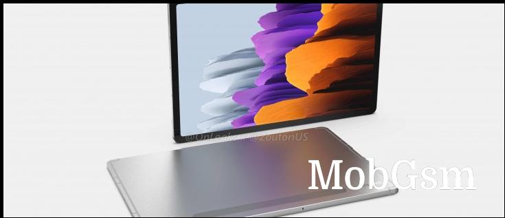 Samsung Galaxy Tab S8 appears in render form 