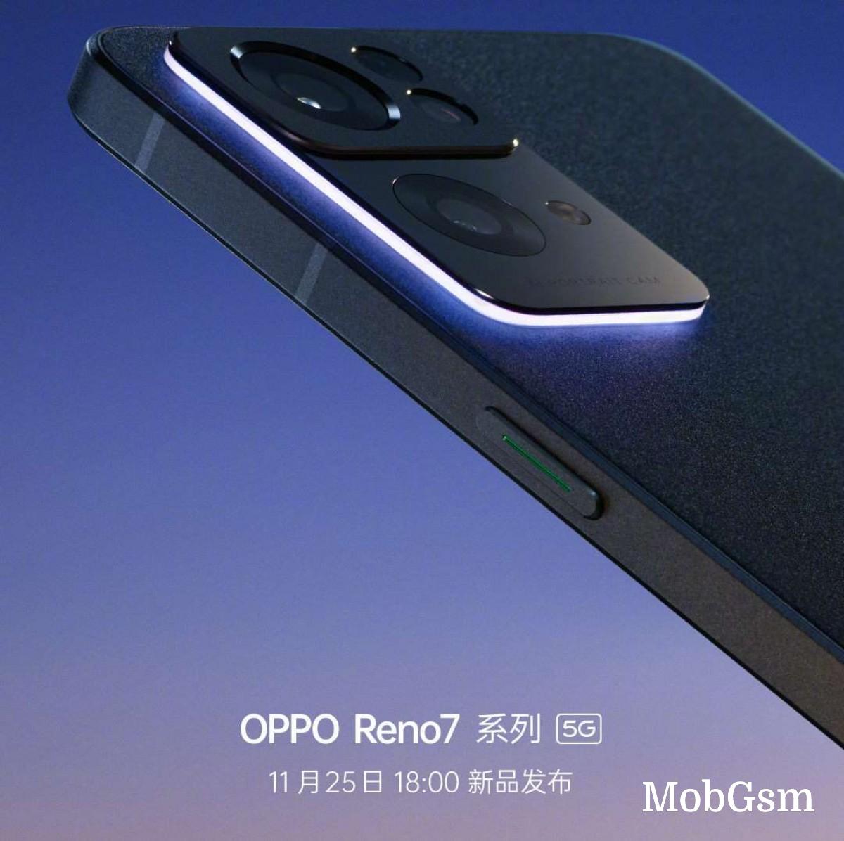 Oppo Reno7 up on JD.com, available November 25, specs and renders are here