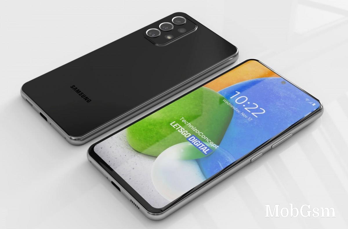 Samsung Galaxy A73 5G appears in concept renders