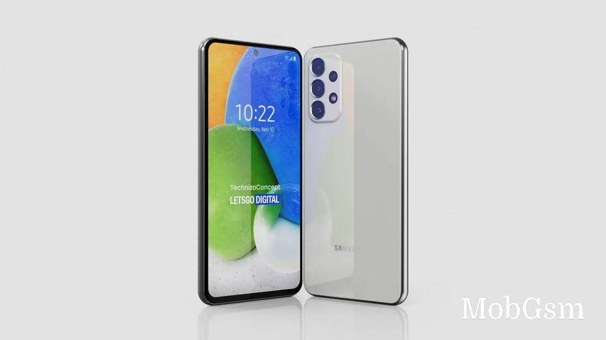 Samsung Galaxy A73 5G appears in concept renders