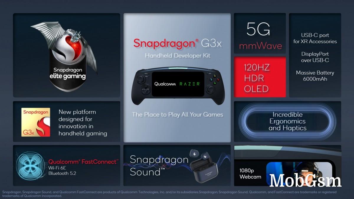 Snapdragon G3x Gen 1 chipset for handheld consoles unveiled, Razer helps create a dev kit