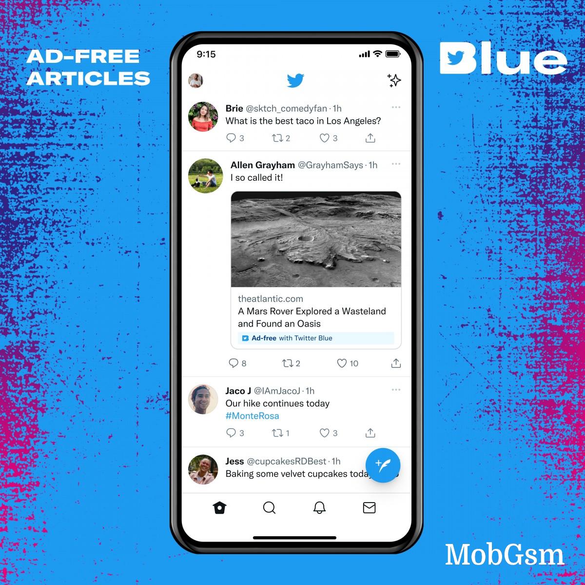 Twitter Blue brings undo tweet, custom navigation, bookmarks folders, and more for a monthly fee