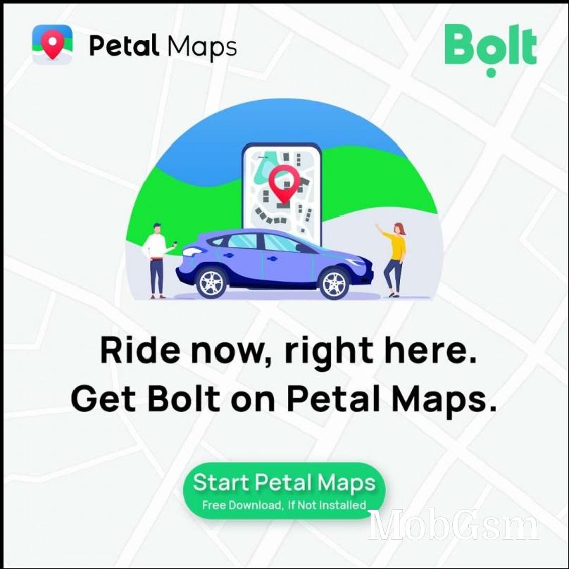 Popular ride-hailing app Bolt gets Petal Maps integration