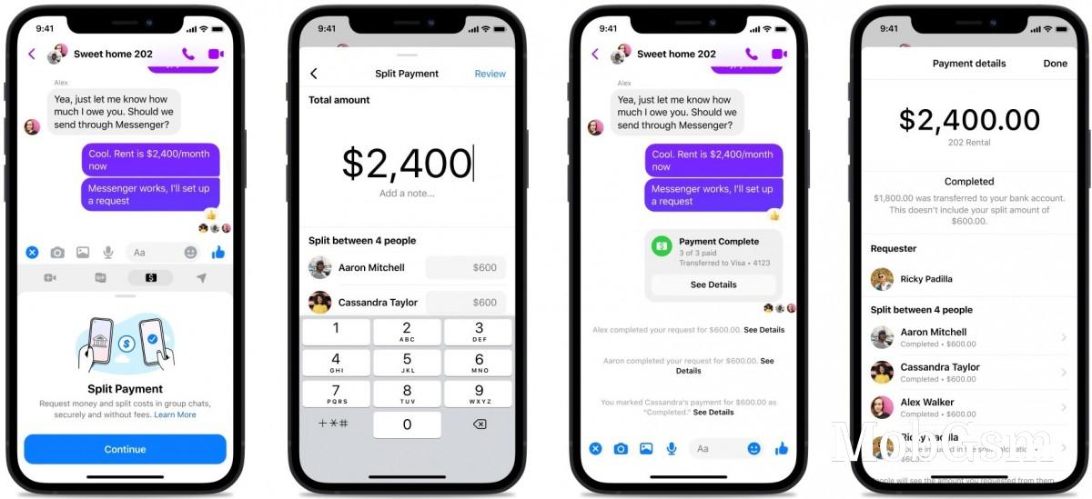 Facebook Messenger is getting a new bill splitting feature