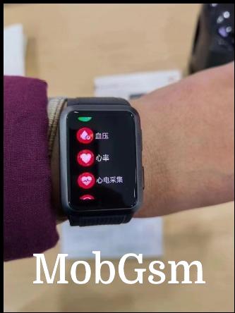 Huawei Watch D pulse reading and health menus (images: via Weibo)