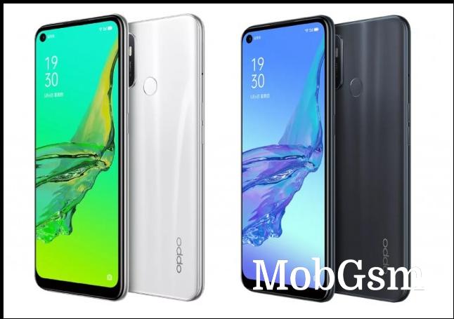 Oppo A11s in white and black (images: Oppo)