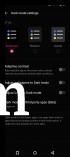Dark mode settings