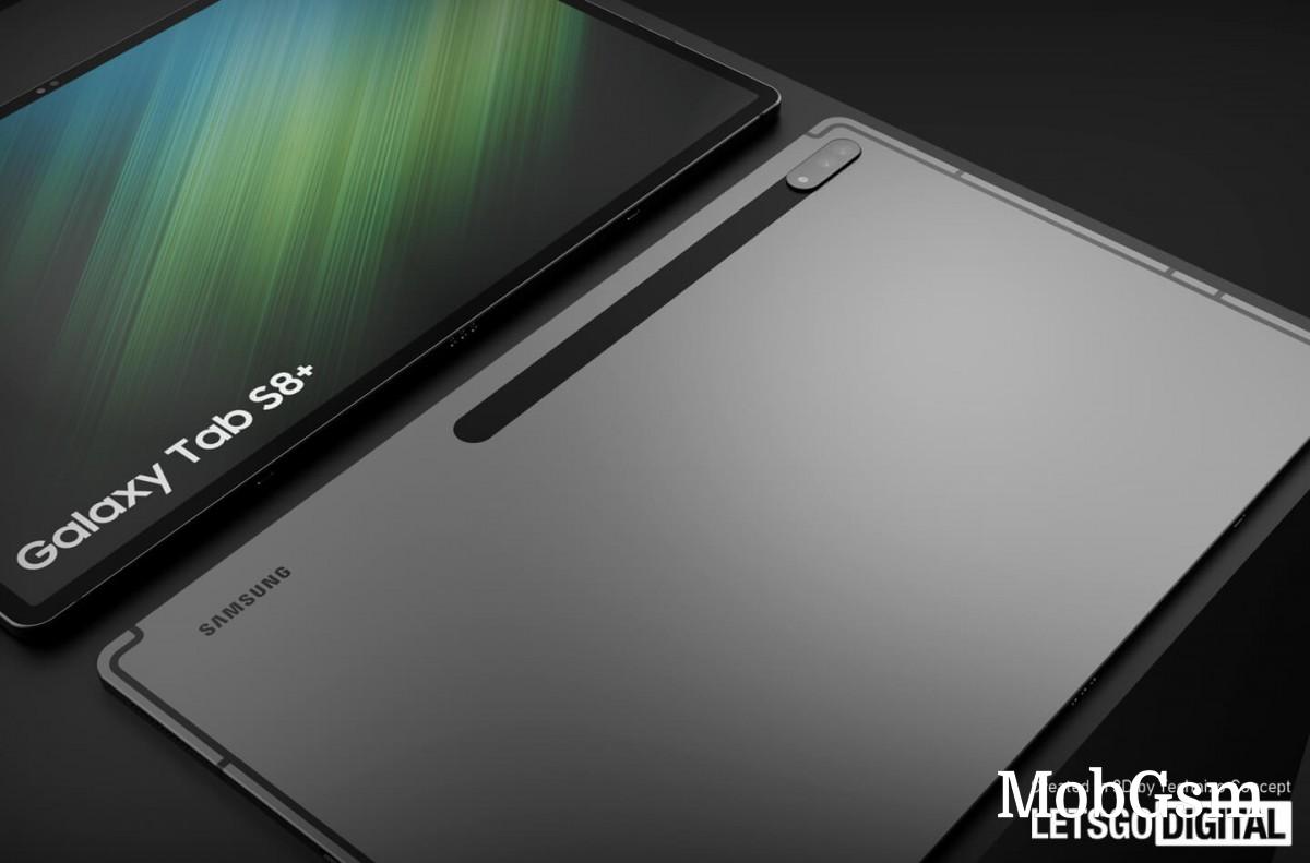 Samsung Galaxy Tab S8+ detailed renders emerge 