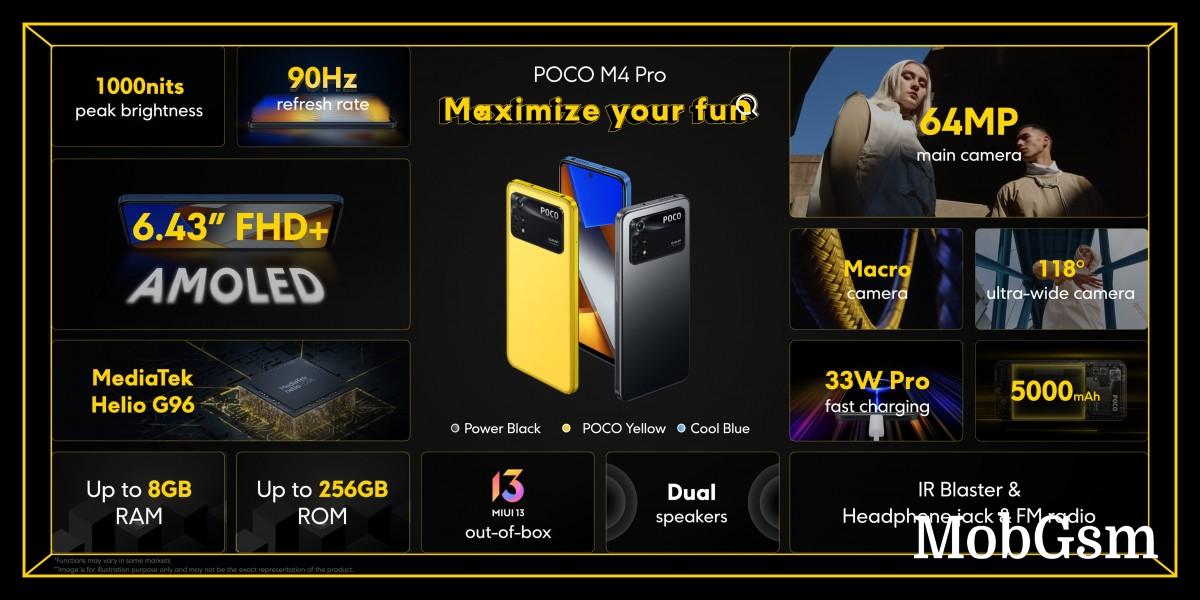 Poco X4 Pro 5G and Poco M4 Pro announced, both with AMOLED displays