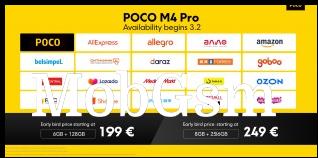 The Poco M4 Pro will become available on March 2 in these stores (with an early bird discount of €20)