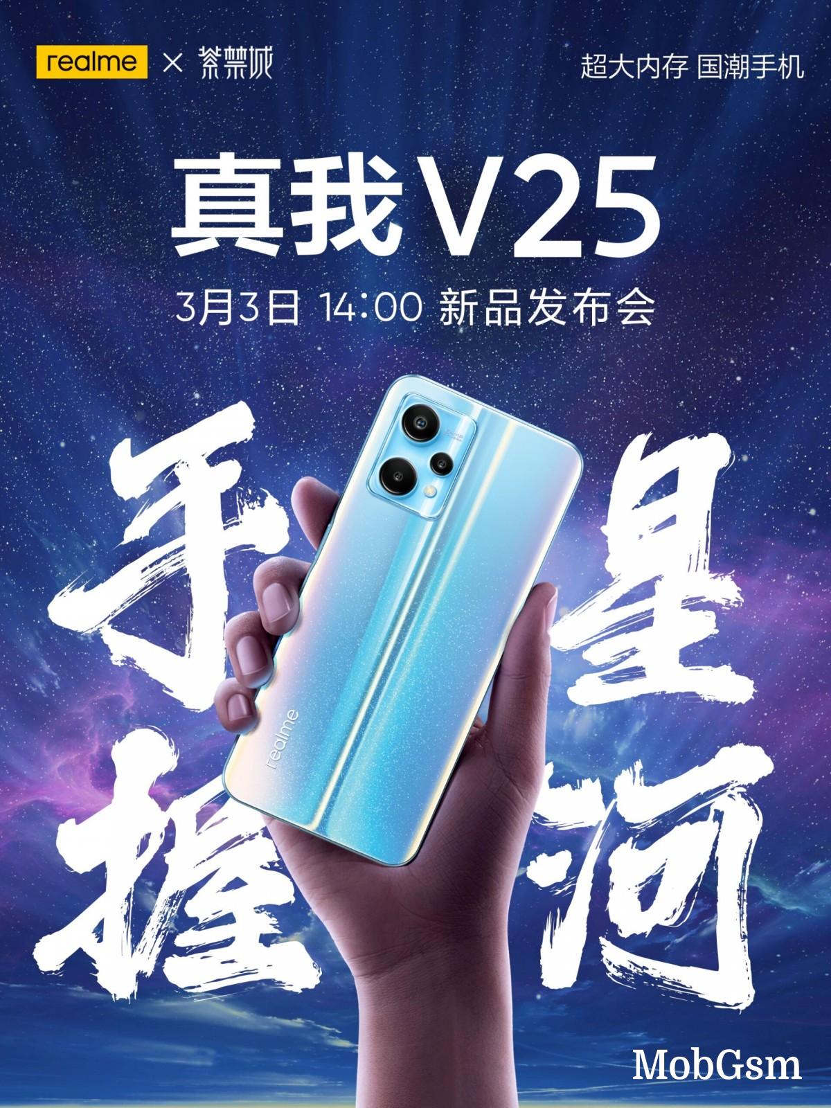 Realme V25 officially confirmed to launch on March 3