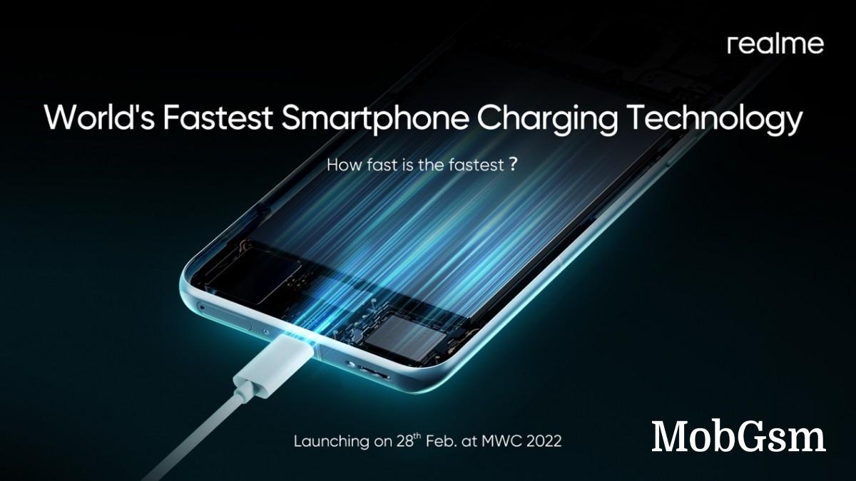 Realme to introduce “World’s fastest smartphone charging” on February 28