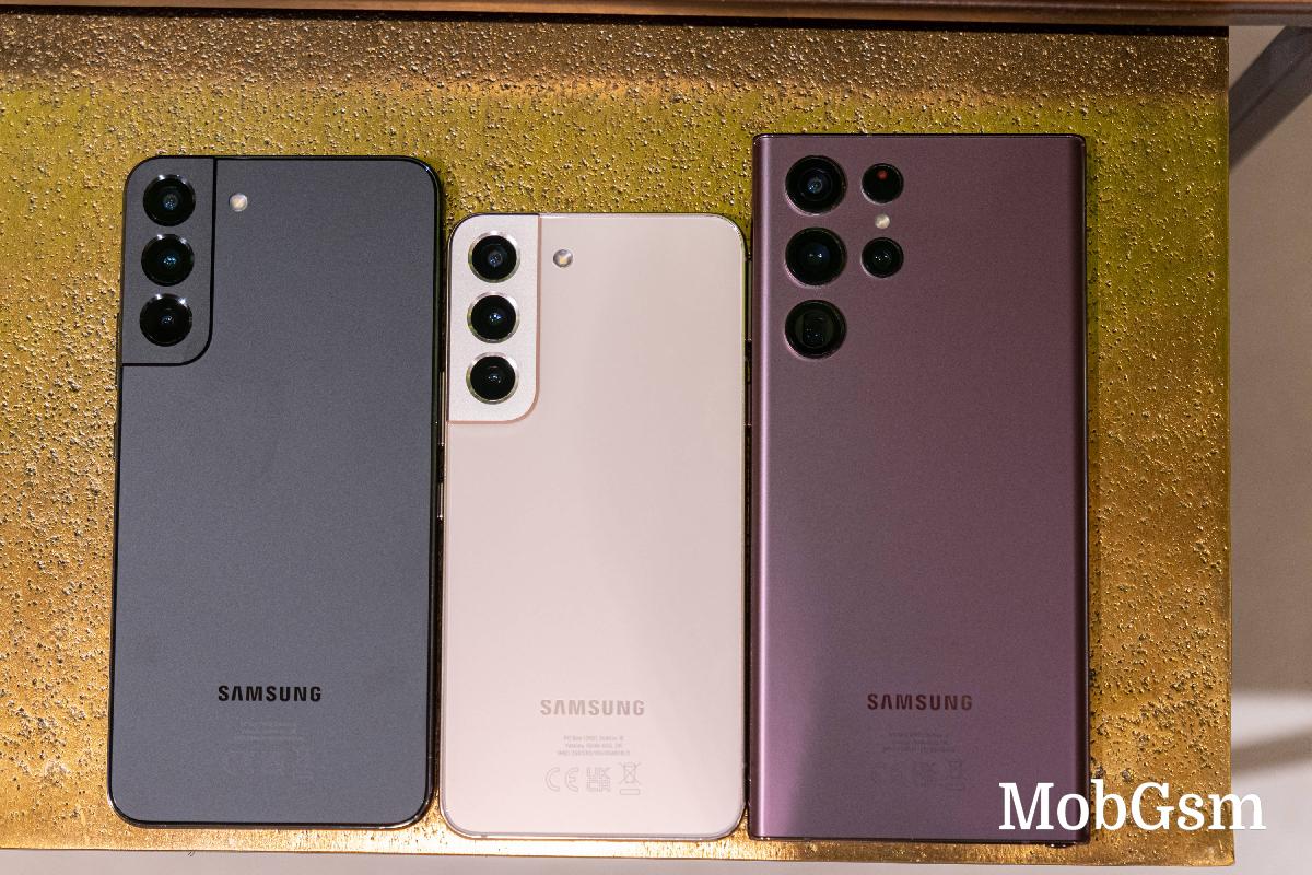 Samsung Galaxy S22 series chipset breakdown by region